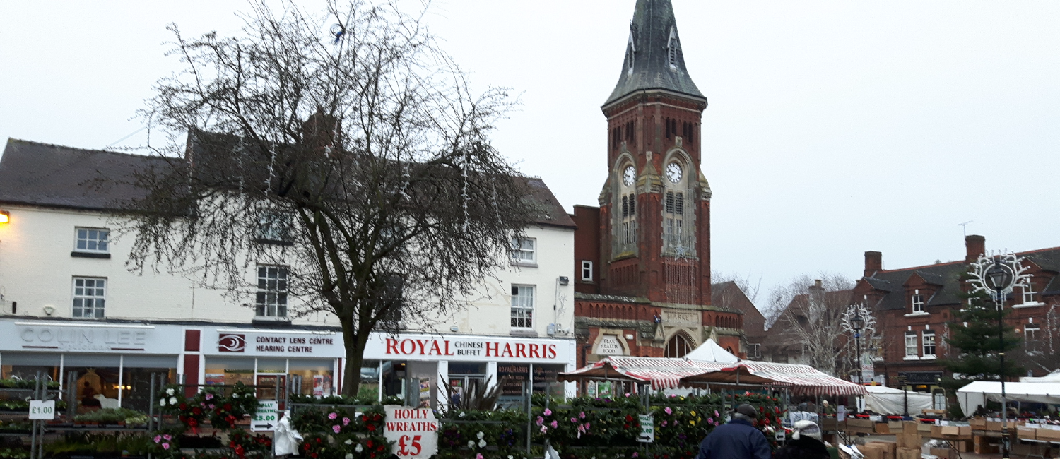 Shops in the centre of Rugeley